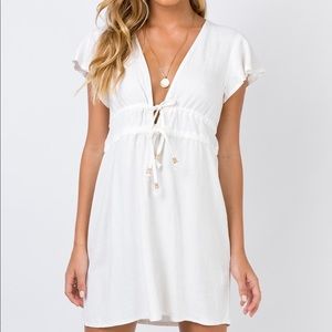 Pansy Mini Dress Off White
